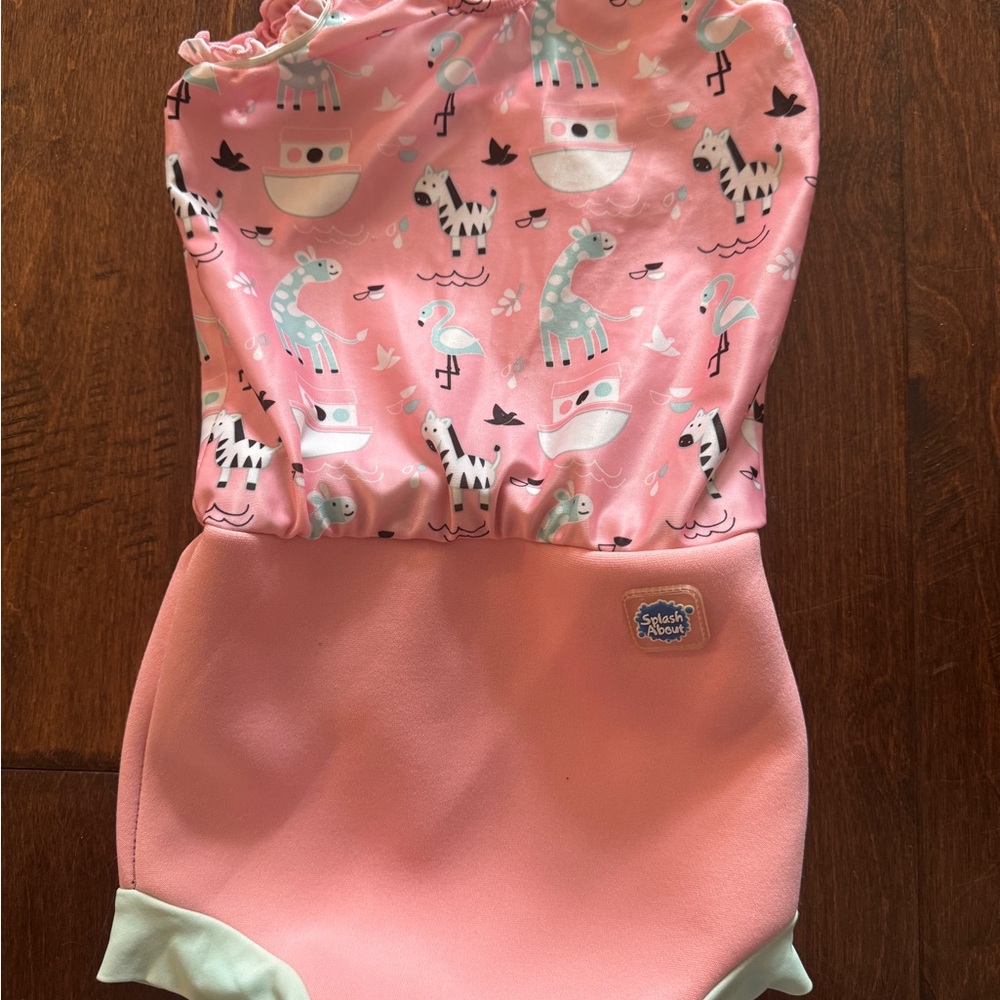 Splash About Pink Kids Swim One Piece